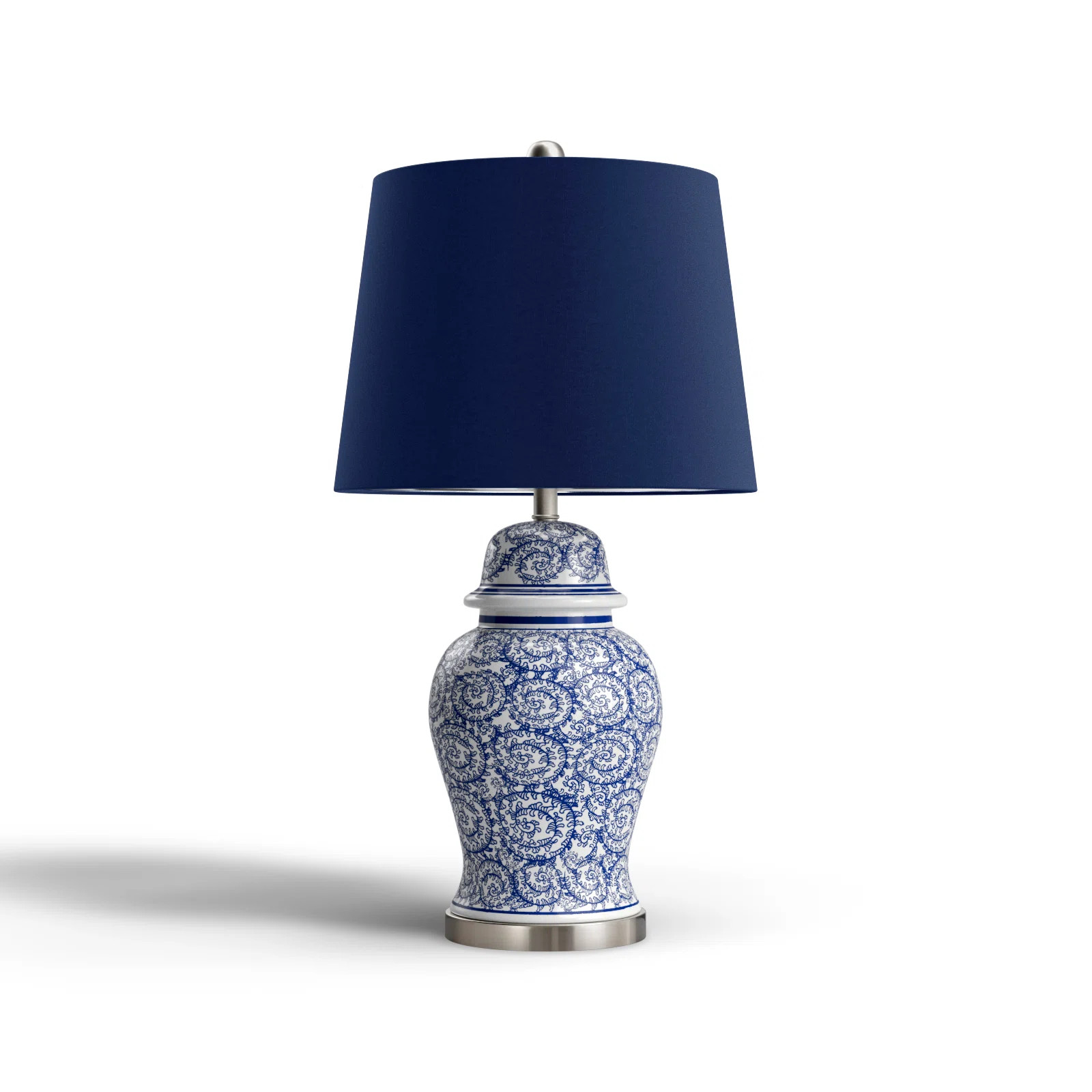 Birch Lane™ Mannie 31" Blue Ivy/White/Silver Table Lamp | Wayfair | Wayfair North America