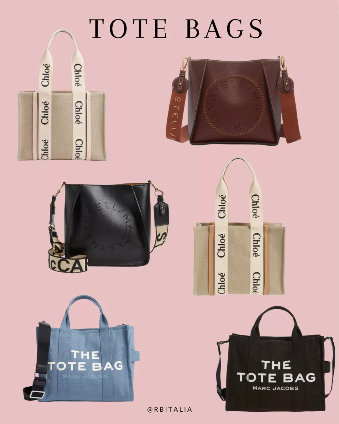 The Leather Medium Tote Bag curated on LTK
