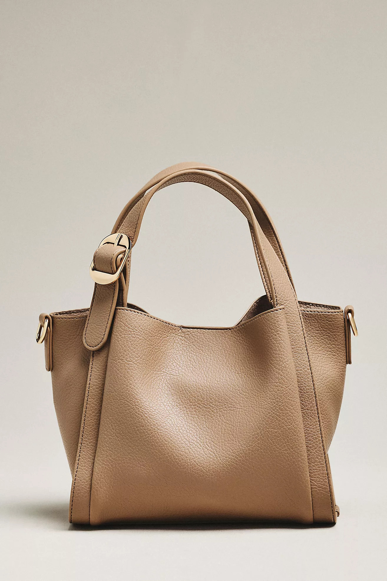 By Anthropologie Faux Leather Mini Satchel Bucket Bag | Anthropologie (US)