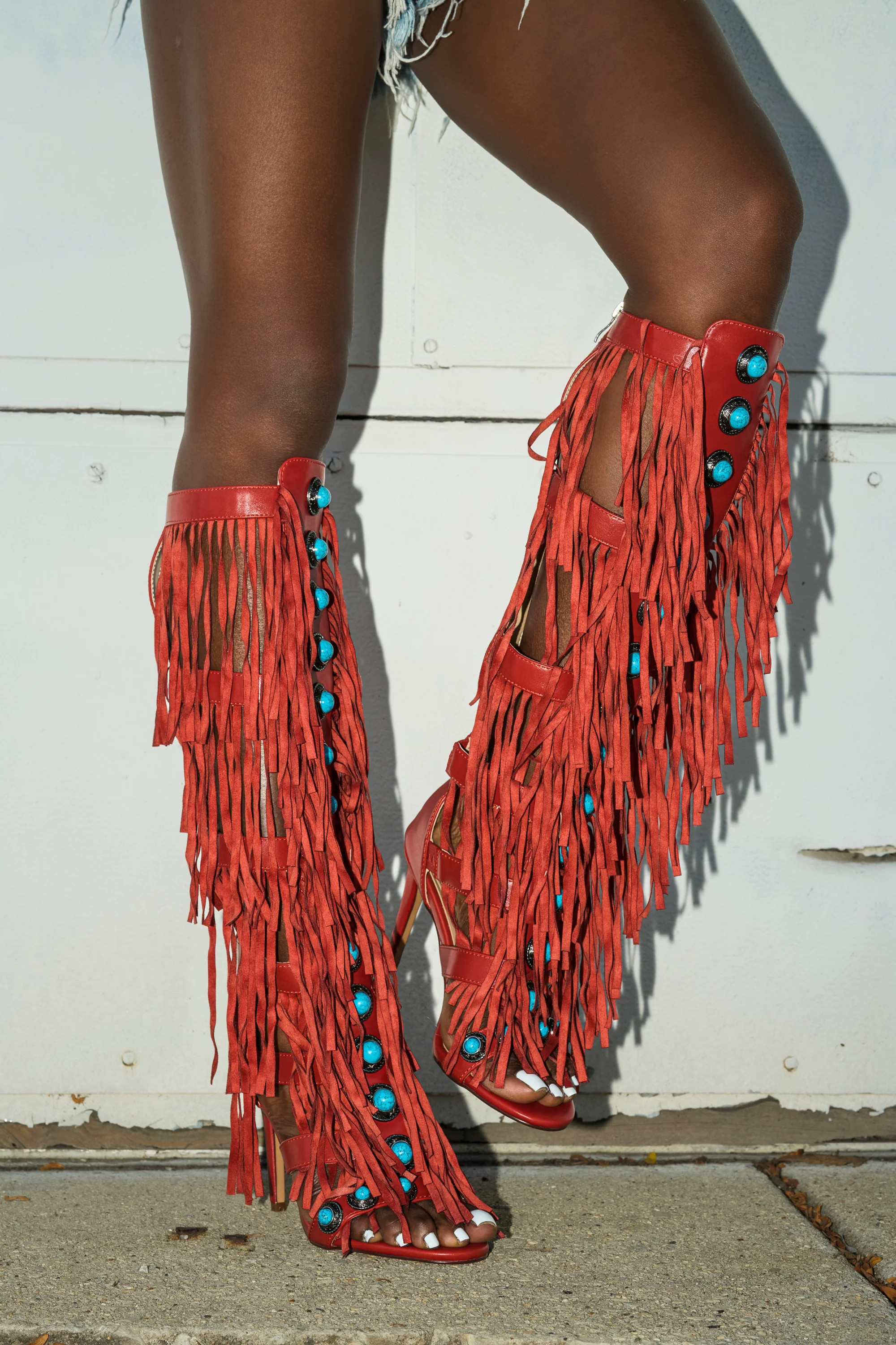 AZALEA WANG AMADEO RED SANDAL | AKIRA