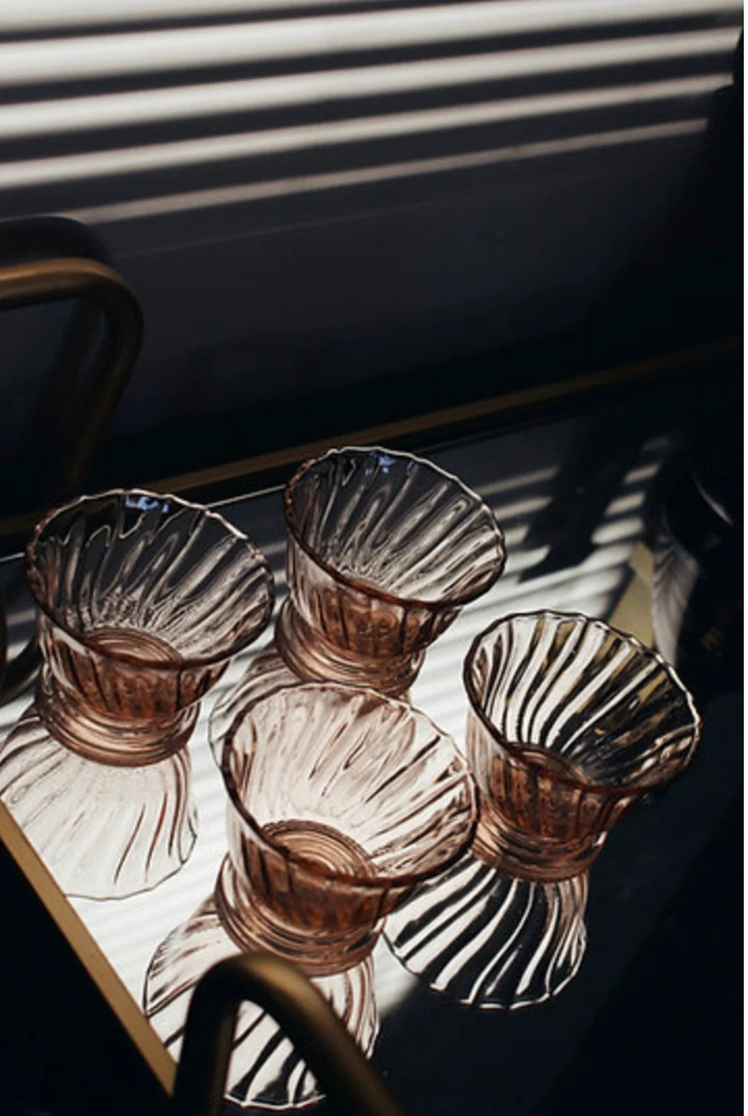 Pair of Vintage Pink Rosaline Sherbert Coupe Bowls - Etsy | Etsy (US)