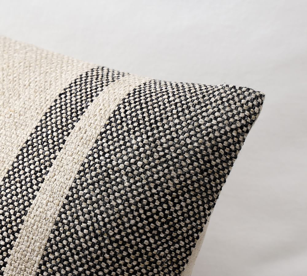 Blaine Striped Pillow Cover | Pottery Barn (US)