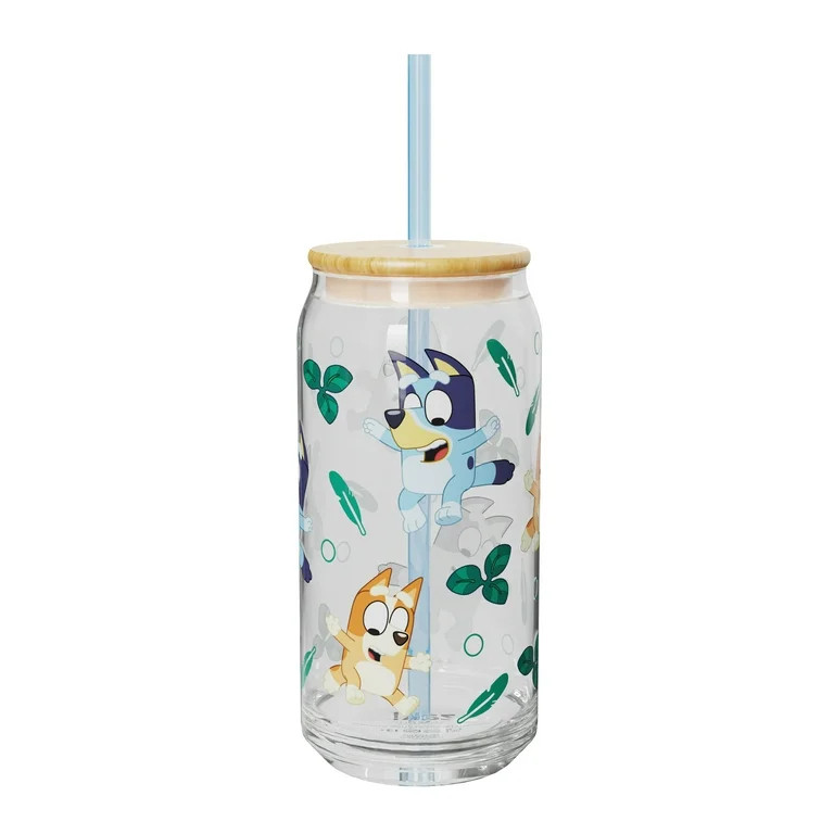 Zak Designs 20oz Bluey Glass Hadley Tumbler | Walmart (US)