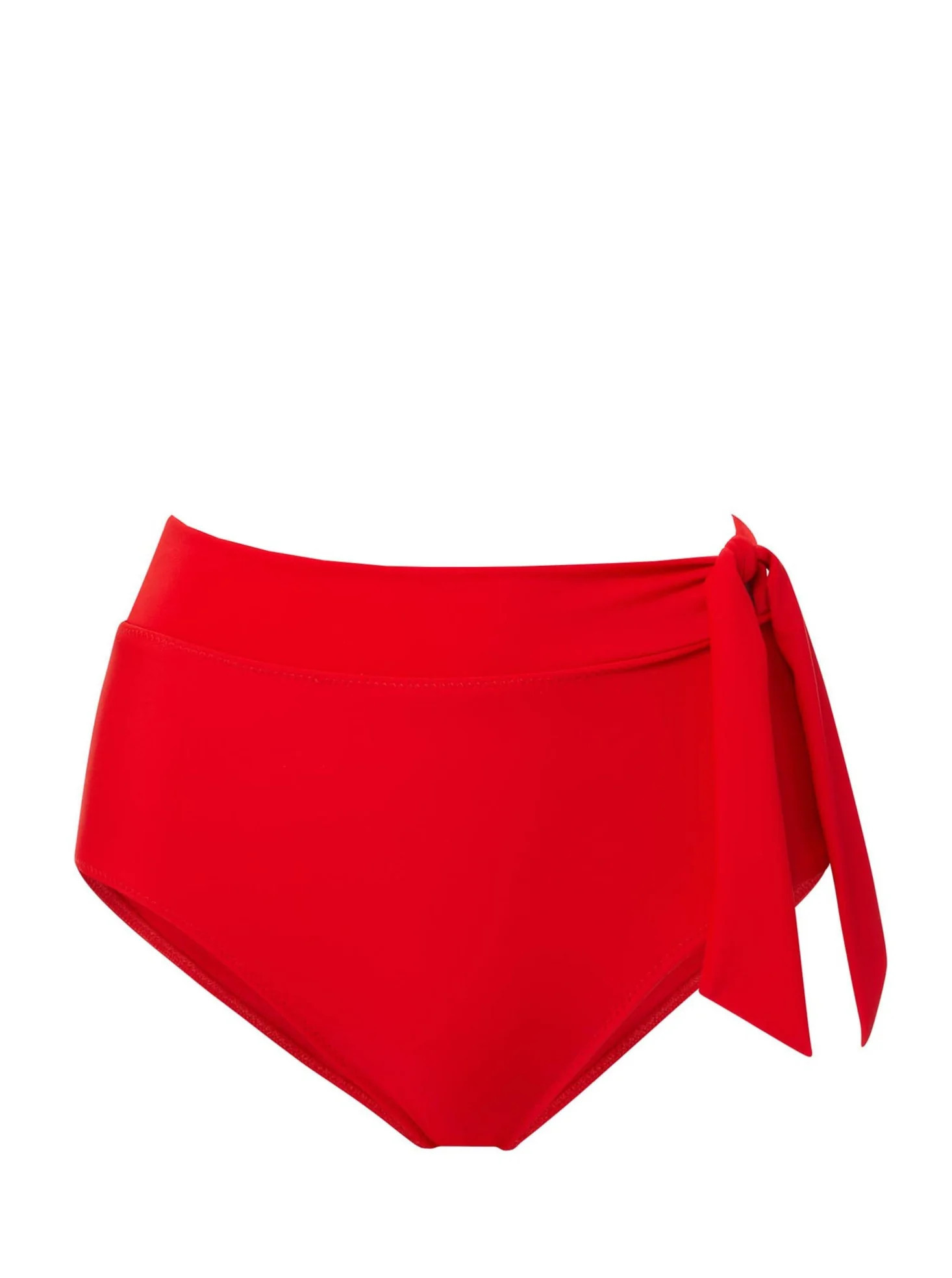 Side Tie High Waist Bottom Cherry Red | Change of Scenery