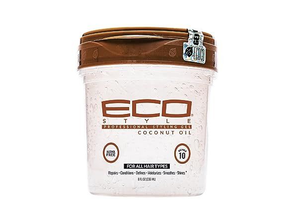 Eco Style Coconut Oil Styling Gel - Adds Luster and Moisturizes Hair - Weightless Styling and Sup... | Amazon (US)