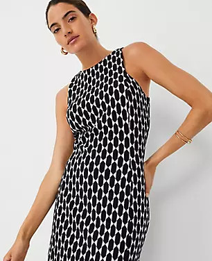 Geo Sleeveless Sheath Dress | Ann Taylor (US)