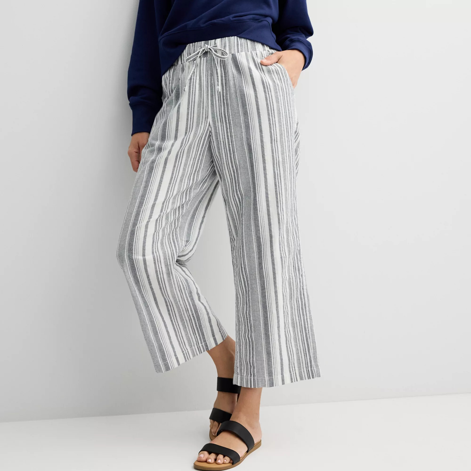 Women's Sonoma Goods For Life® Elastic Waist Flowy Pants | Kohl's