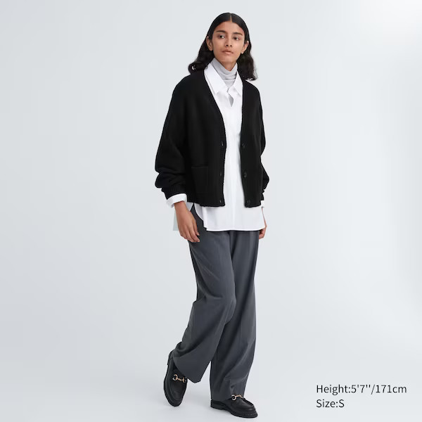 Souffle Yarn Short Cardigan | UNIQLO (US)