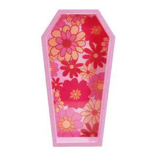 13" Pink Floral Coffin Shaped Tray by Ashland® | Michaels | Michaels Stores