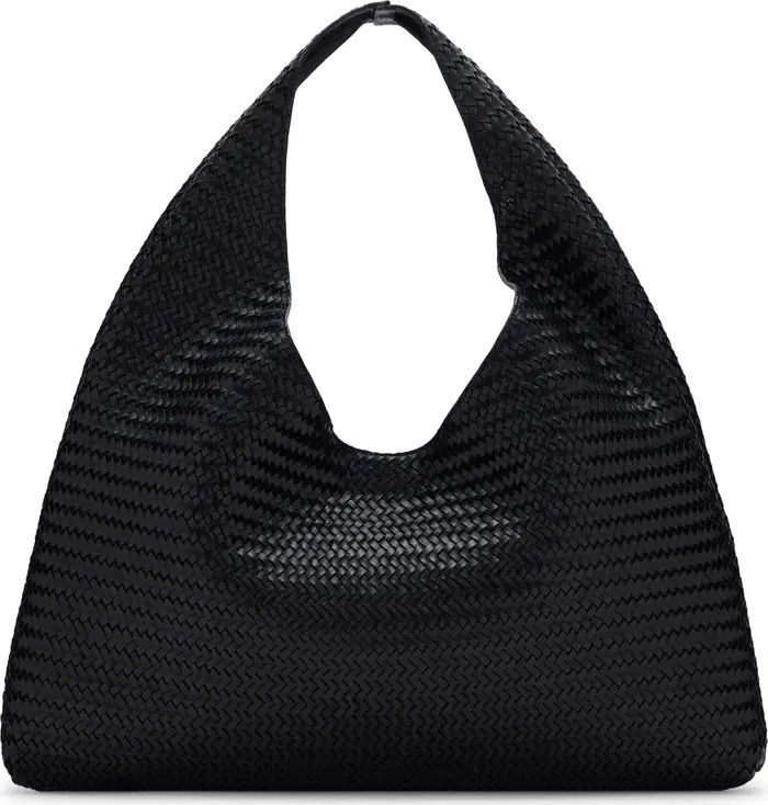 MANGO Large Braided Leather Shoulder Bag | Nordstrom | Nordstrom