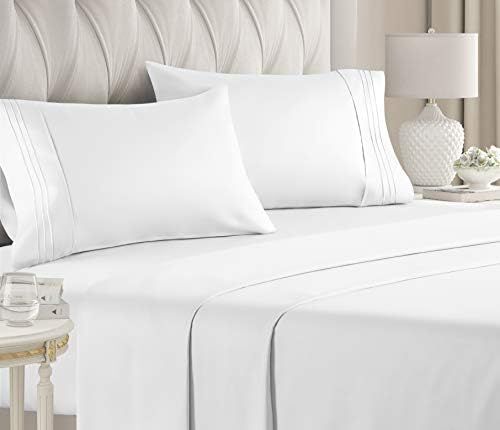 Queen Size Sheet Set - 4 Piece Set - Hotel Luxury Bed Sheets - Extra Soft - Deep Pockets - Easy Fit  | Amazon (US)