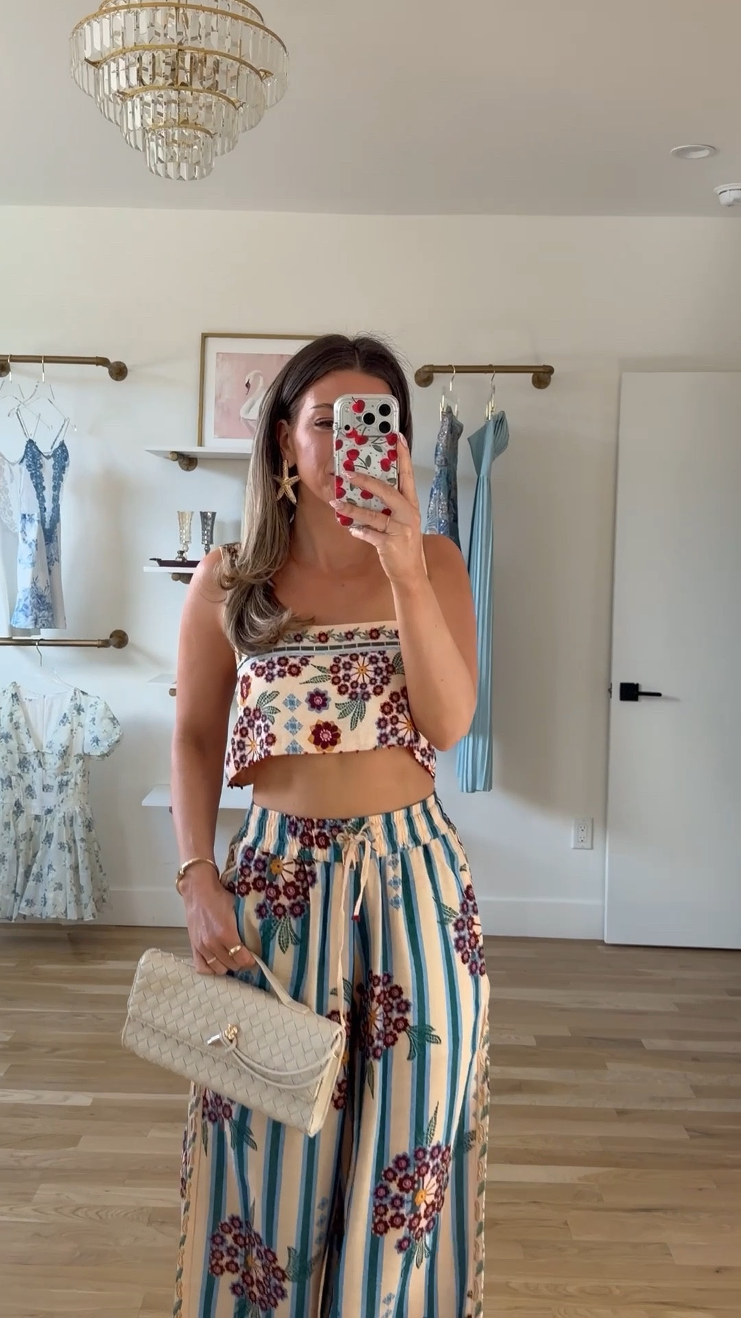 Tan striped blue floral pant set resortwear and summer vaca look

Wearing my usual small top medium pant

Vacation
Destination
Pant set
Coverup
Pool day
Beach trip

#LTKTravel #LTKgrwm #LTKSeasonal