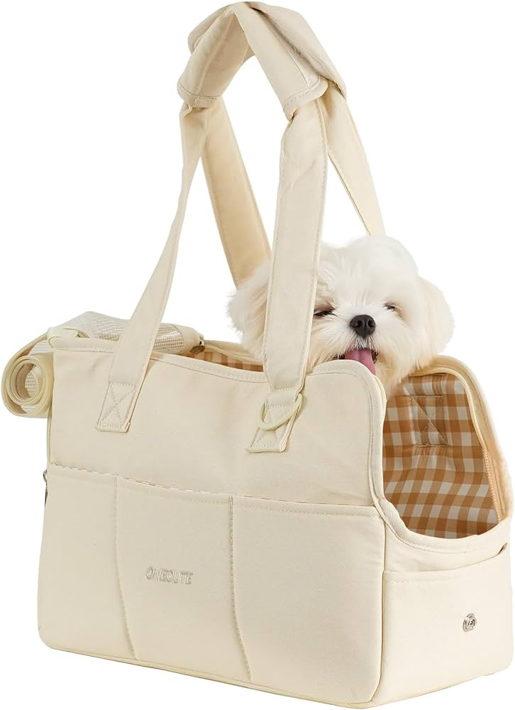 Dog Carrier for Small Dogs Rabbit cat with Large Pockets, Cotton Bag, Dog Carrier Soft Sided, Col... | Amazon (US)