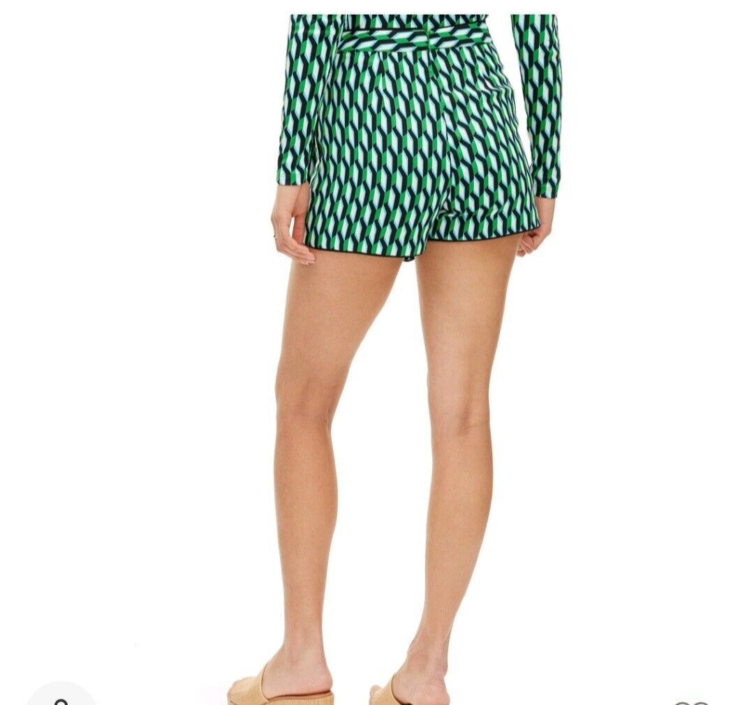 Diane Von Furstenberg for Target Side Wrap Arrow Geo Green Mini Skort Size xxS  | eBay | eBay US