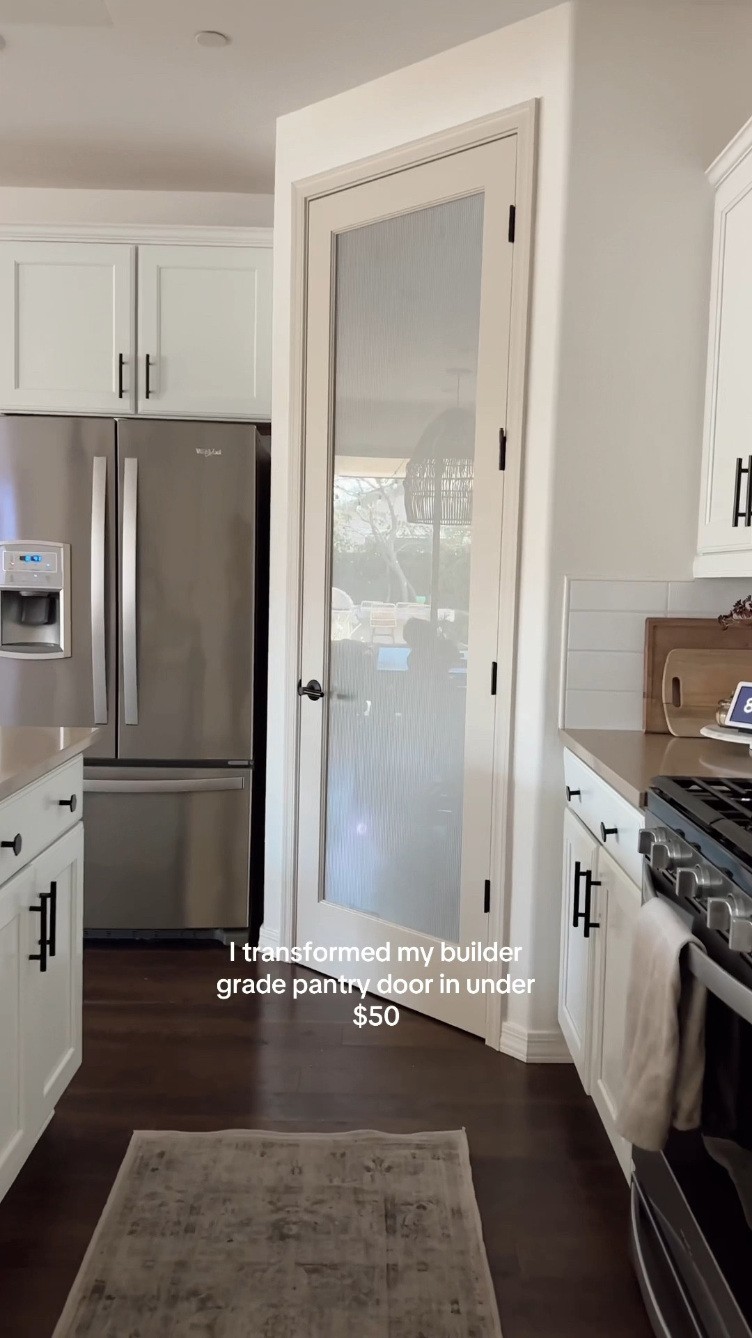 Pantry door transformation! This cost me under $50 and was so simple! 

#LTKVideo #LTKHome #LTKFamily