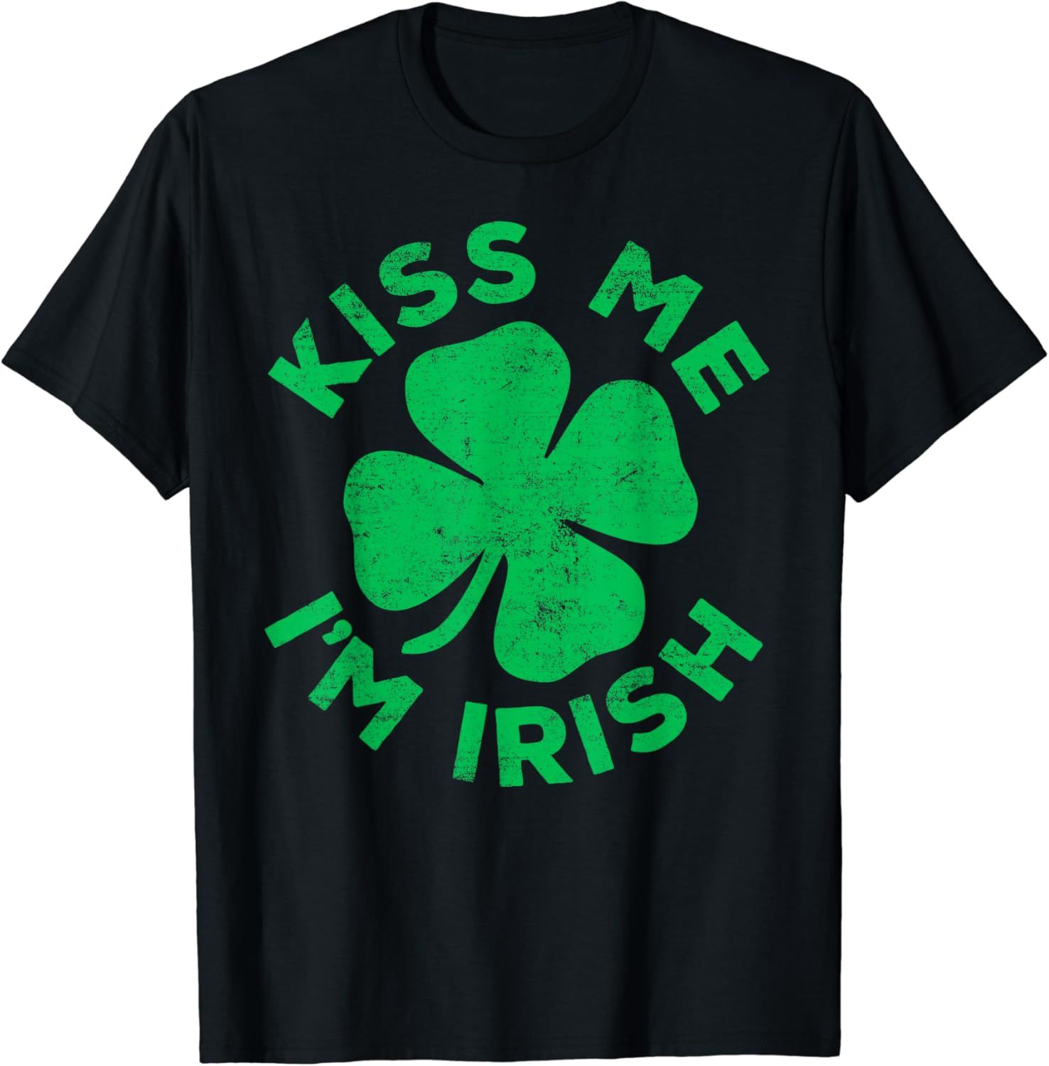 Kiss Me I'm Irish T-Shirt Saint Patrick Day Shirt T-Shirt | Amazon (US)