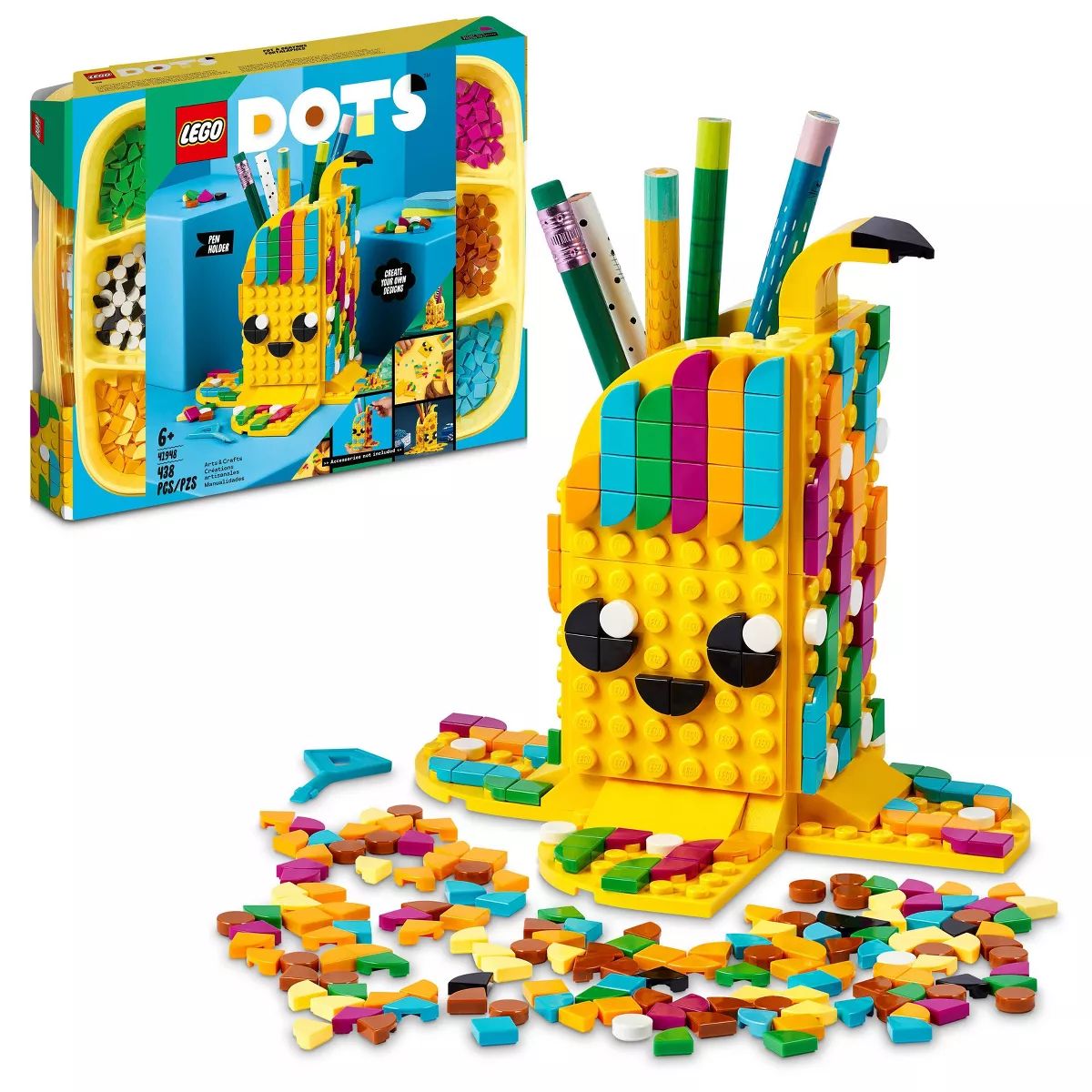 LEGO DOTS Cute Banana Pen Holder Crafts Set 41948 | Target