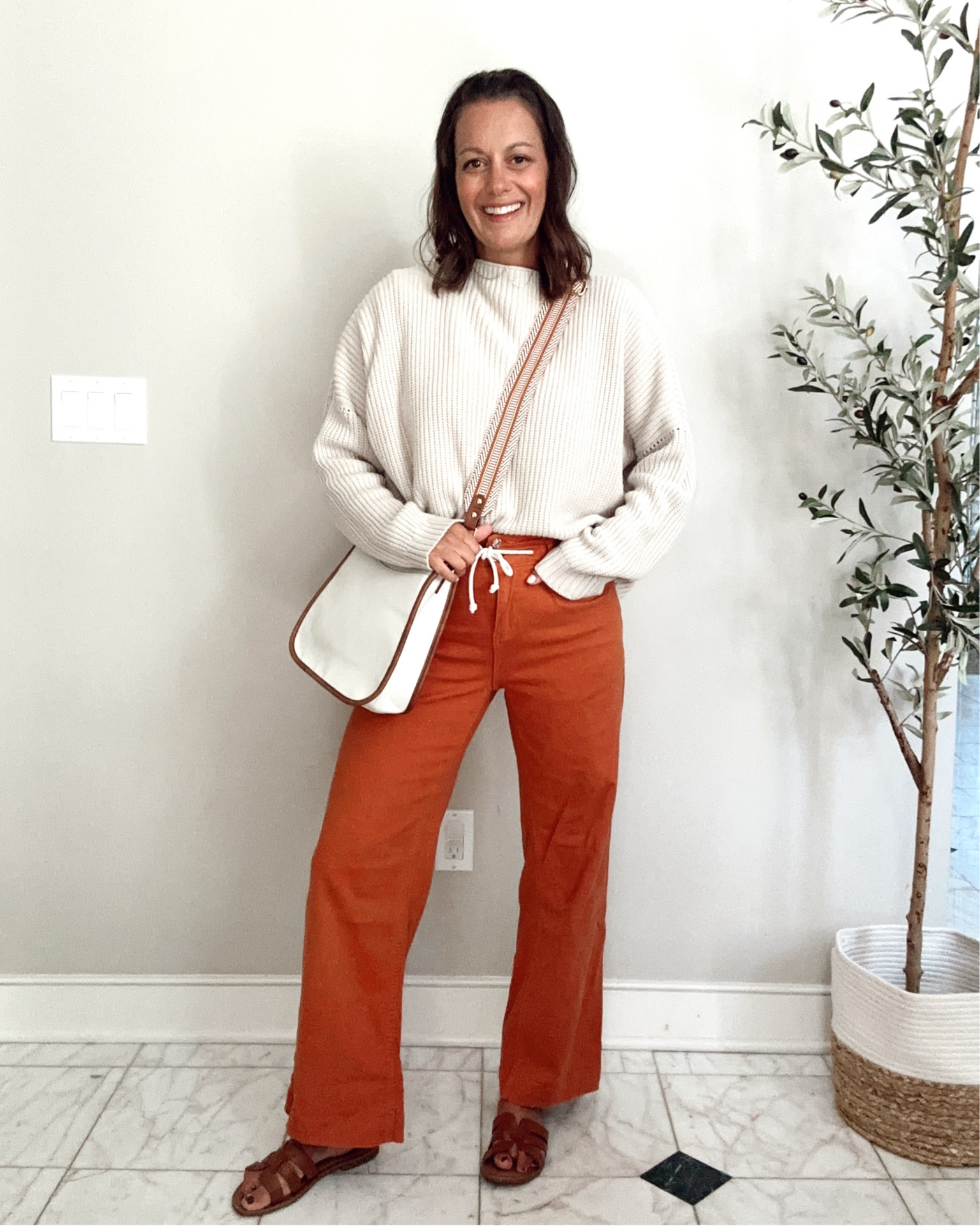 Amazon fall outfit idea with these wide leg pants (tts-wearing a small), amazon sweater (tts- wearing a small), crossbody bag and sandals.



#LTKOver40 #LTKStyleTip #LTKFindsUnder50