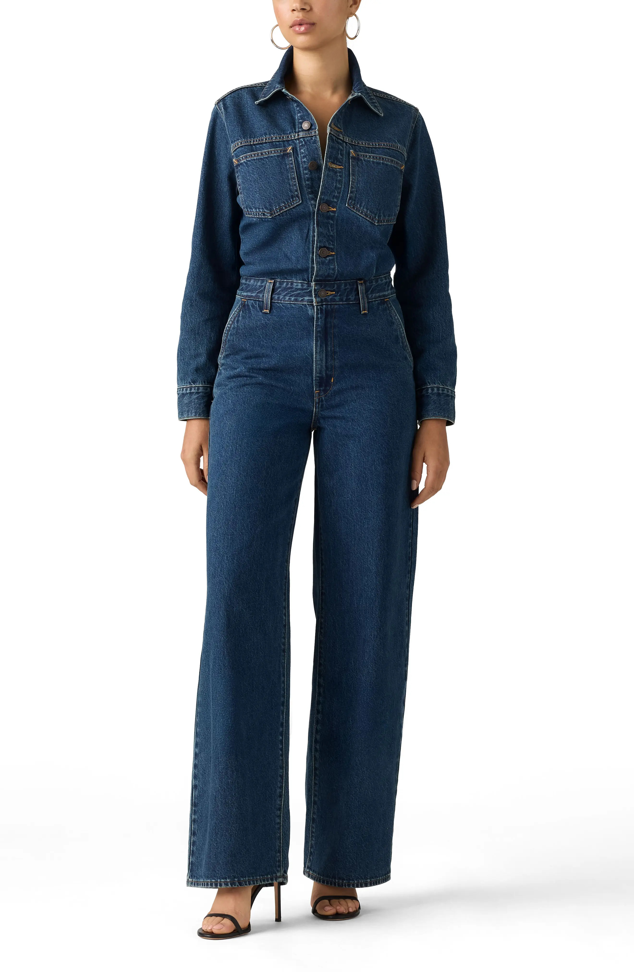Levi's Heritage Long Sleeve Denim Jumpsuit (Women) | Nordstrom | Nordstrom