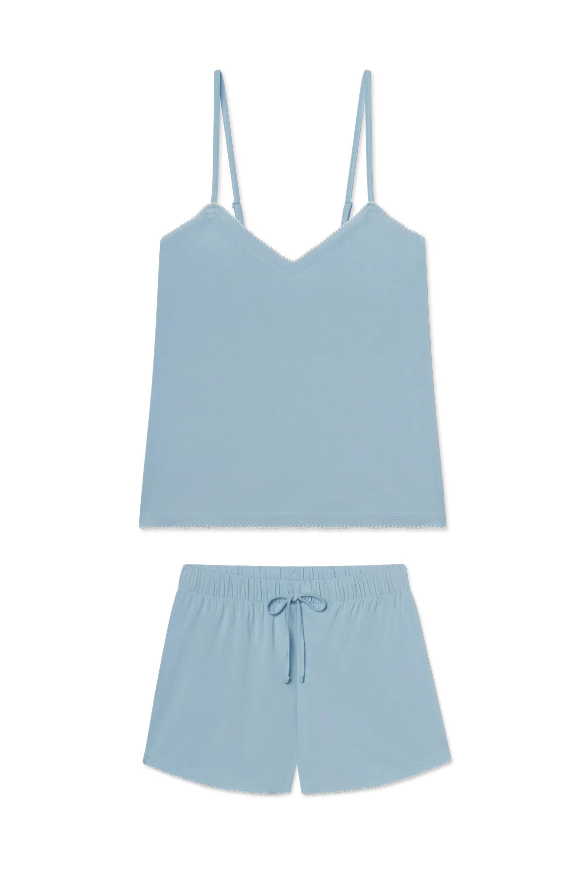 DreamModal Cami Shorts Set in French Blue Solid | Lake Pajamas