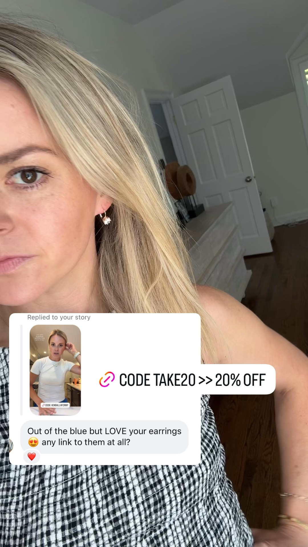 Ive been wearing these earrings on repeat! Simple for everyday wear, yet elevated. Use code TAKE20 for 20% off