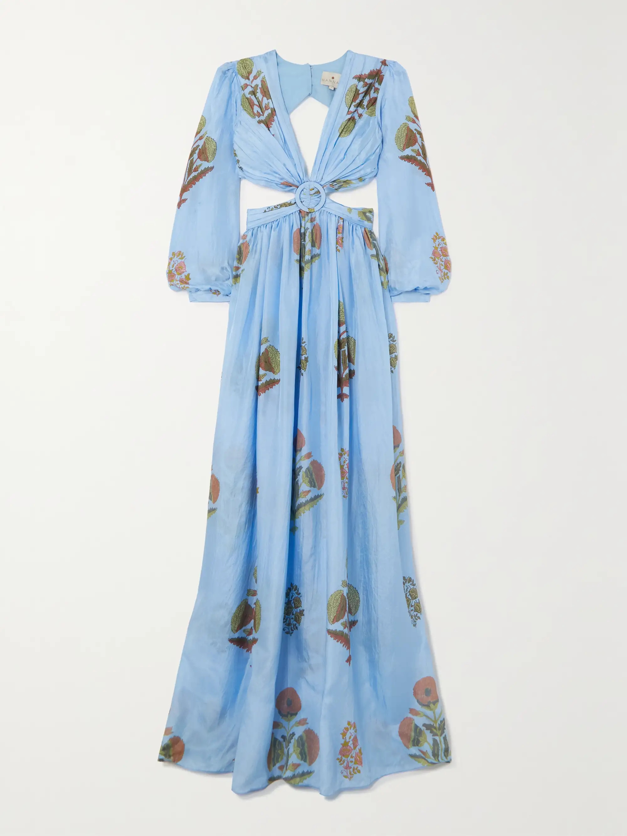 Rio cutout silk-habotai maxi dress | NET-A-PORTER (US)