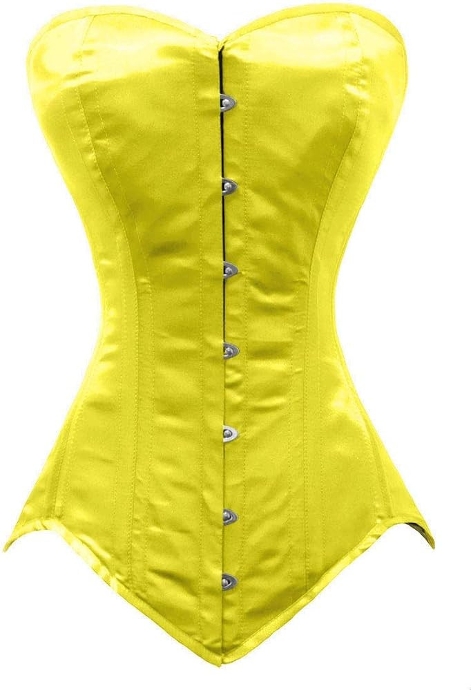 luvsecretlingerie Heavy Duty 26 Double Steel Boned Waist Training Satin Normal Torso Overbust Sha... | Amazon (US)