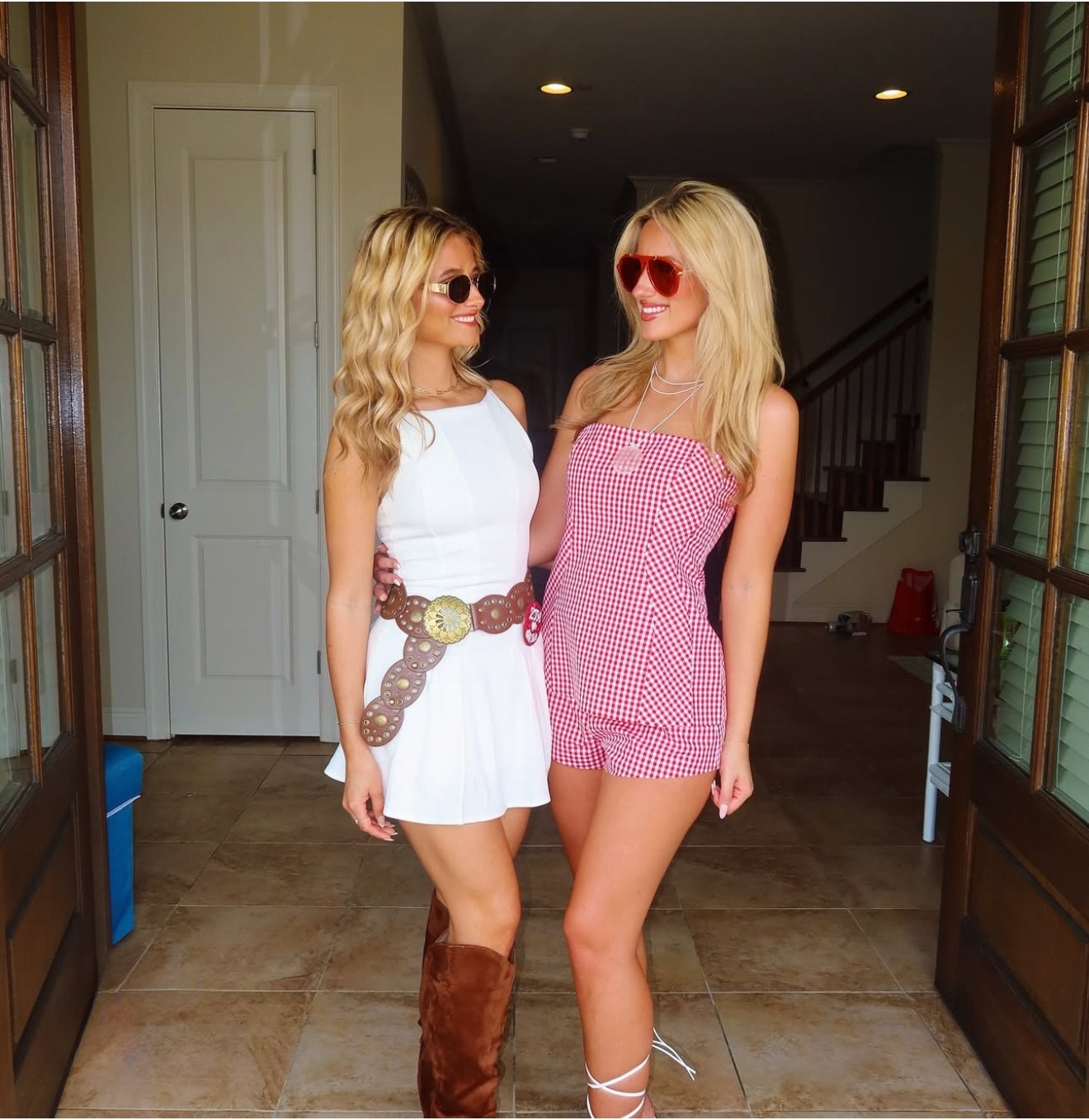 Red gingham is always a win for a college gameday outfit ❤️🏈 This strapless matching set is the perfect game day look for cheering on your team in style. Pair it with white sneakers or lace-up sandals for a cute and comfortable vibe that stands out in the crowd. Shop this gameday outfit idea and more game day looks here! 

 #CollegeGamedayOutfit #GamedayStyle #RedGingham #GamedayOutfits #LTKSeasonal #LTKGameDay #LTKStyle