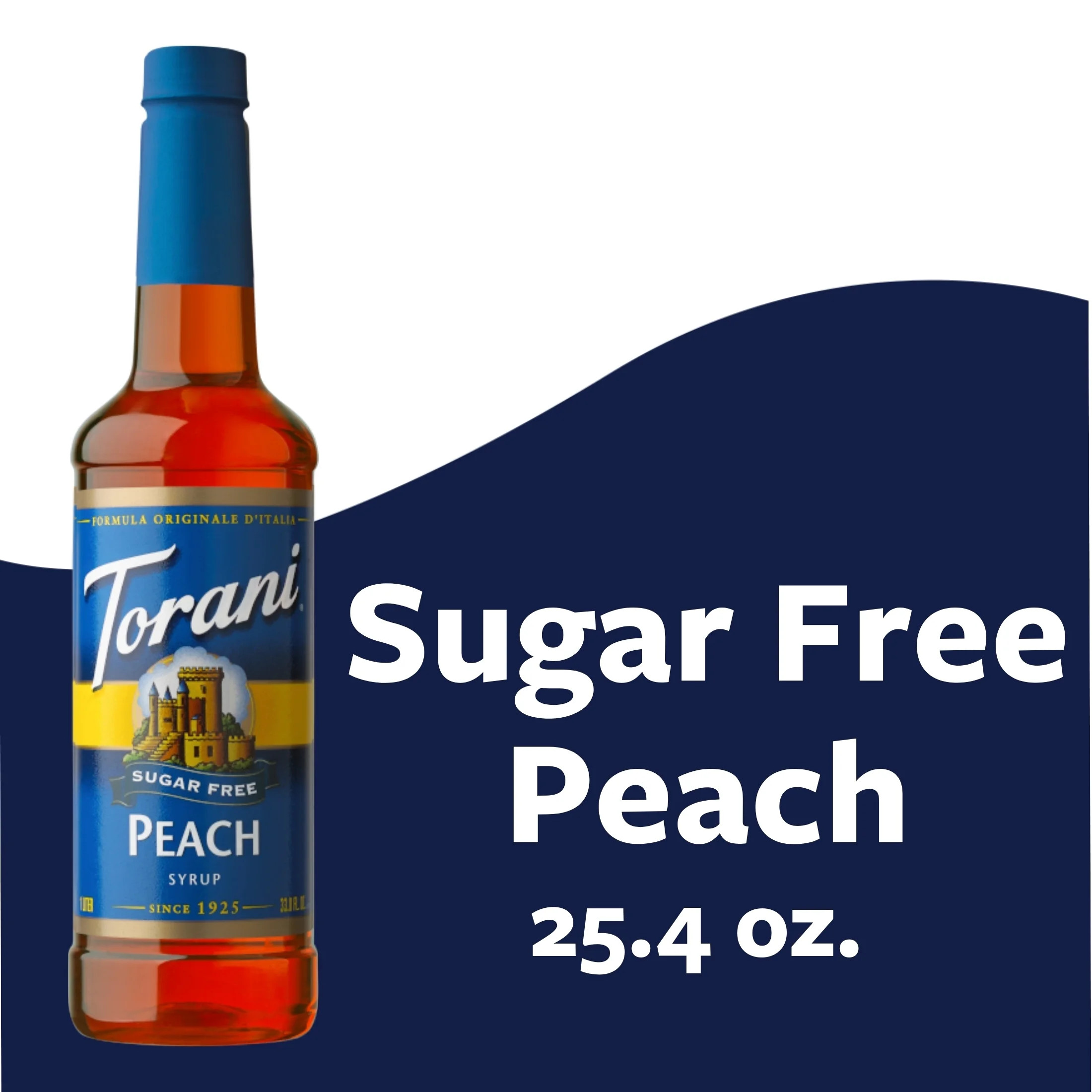 Torani Sugar Free Peach Flavoring Syrup, Tea Flavoring, Drink Mix, 25.4 oz | Walmart (US)