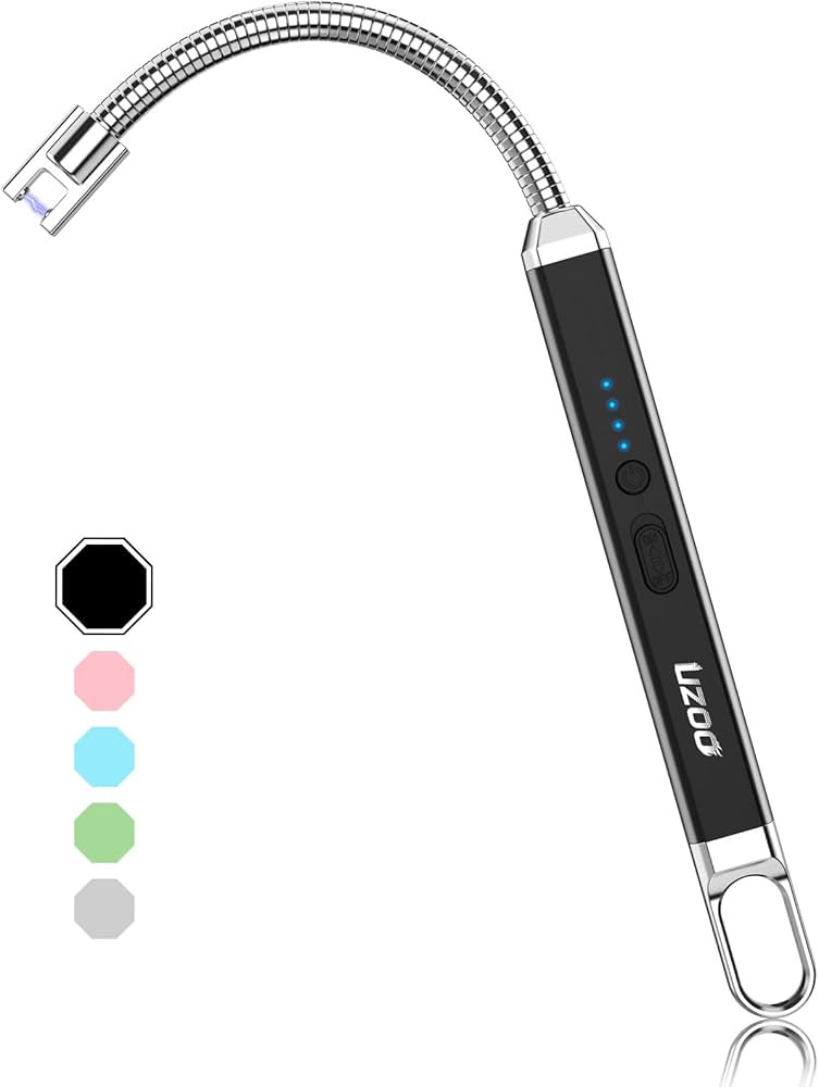 long lighter, Candle Lighters Electric Lighter, Rechargeable Arc Lighter with LED Display, 360° ... | Amazon (US)