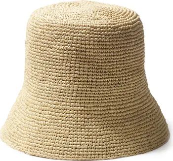 Jade Packable Raffia Straw Bucket Hat | Nordstrom