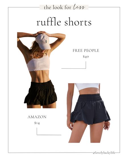 shop the look for less // ruffle shorts

free people get your flirt on shorts
amazon ruffle pocket shorts

#LTKfindsunder50 #LTKFestival #LTKSeasonal