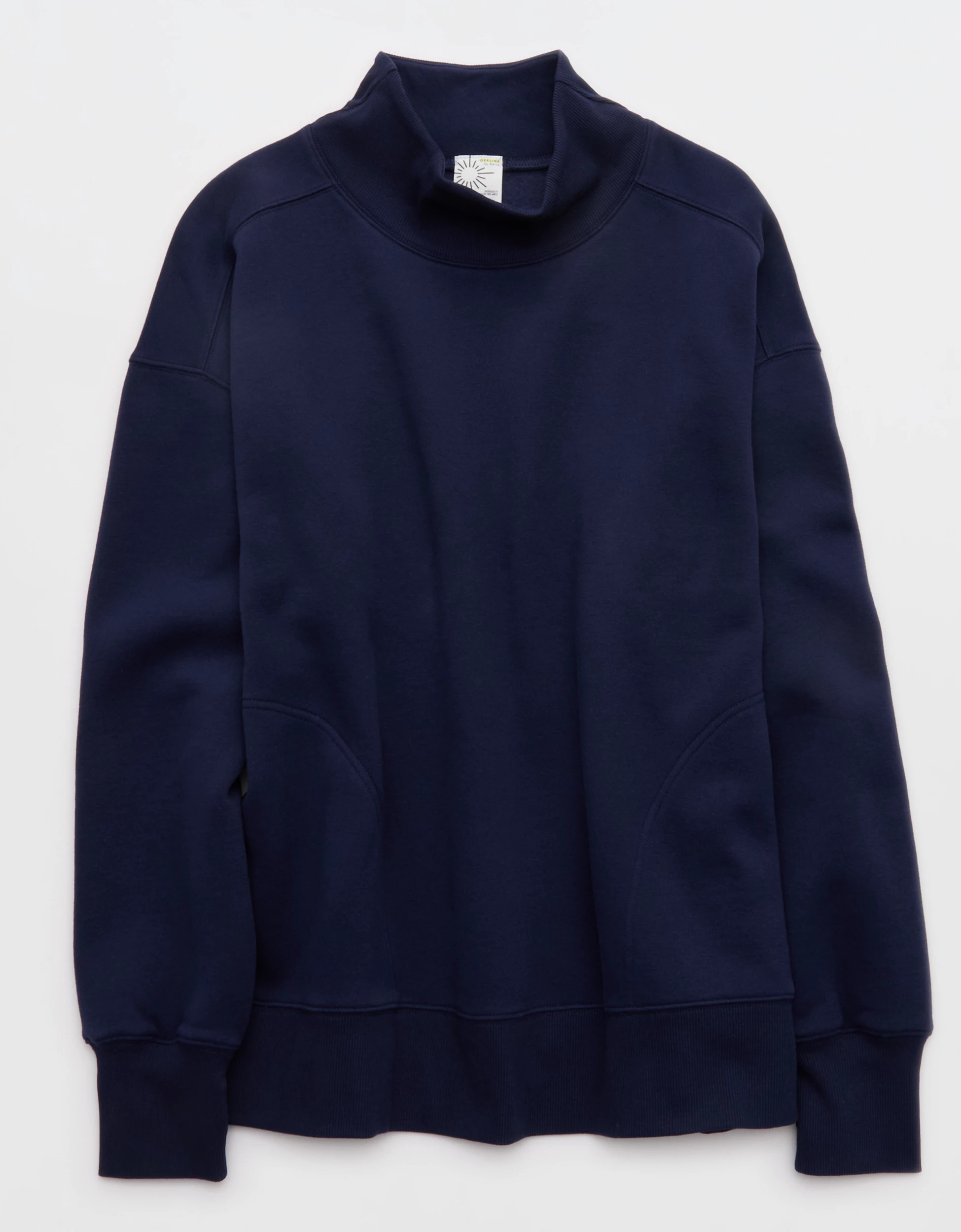 OFFLINE By Aerie Cloud Fleece Oversized Mockneck Sweatshirt | Aerie