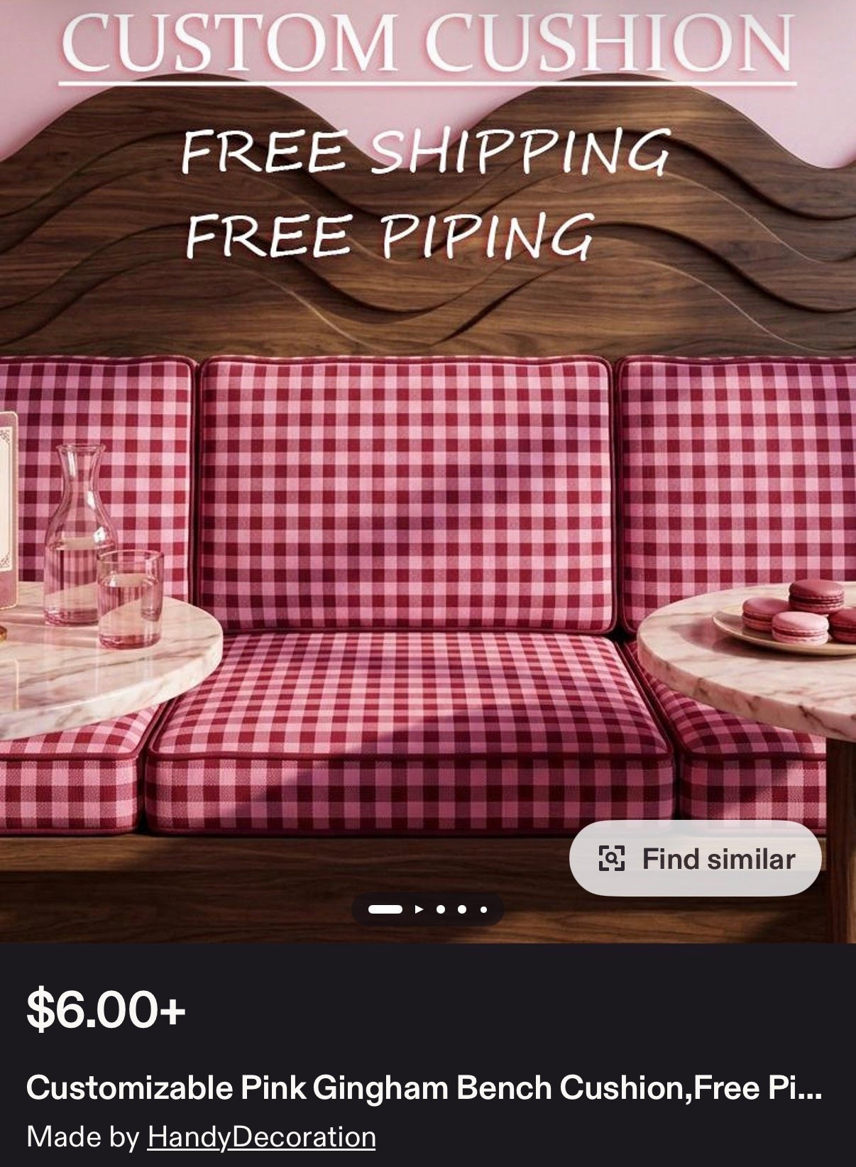 Bench cushion