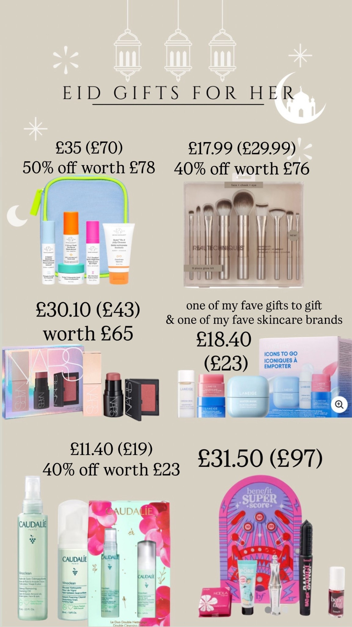 Eid gifts for her, beauty deals  