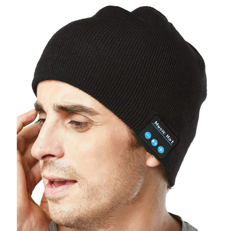 Upgraded Unisex Knit Bluetooth Beanie Hat Headphones V4.2 Unique Christmas Tech Gifts for Men/Dad... | Walmart (US)