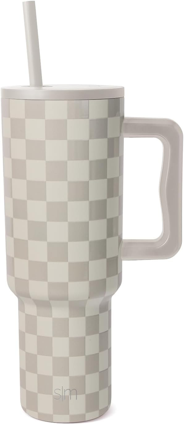 Simple Modern Tumbler with Handle and Straw | 40oz | Checkered | Amazon (US)
