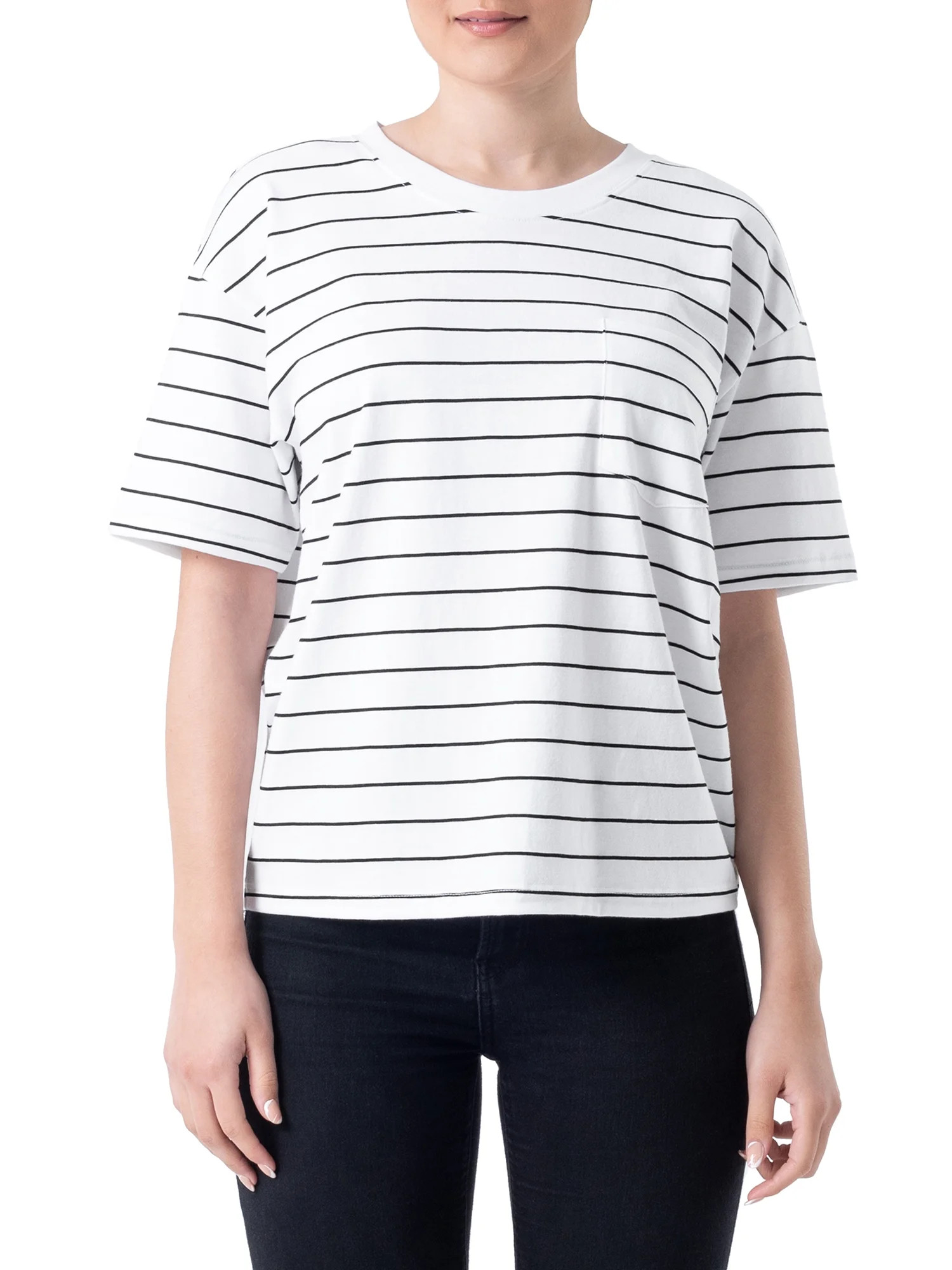 Time and Tru Women's Boyfriend T-Shirt | Walmart (US)