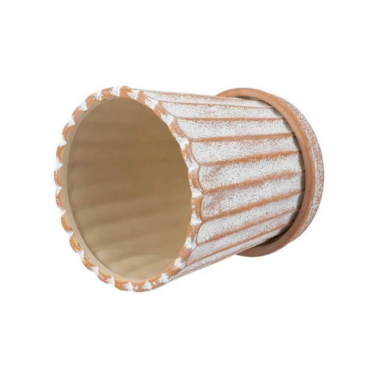 My Texas House 8" Shell Planter Terra, High-Quality Ceramic Pot, 8.1" Diameter x 8.5" Height, Uni... | Walmart (US)