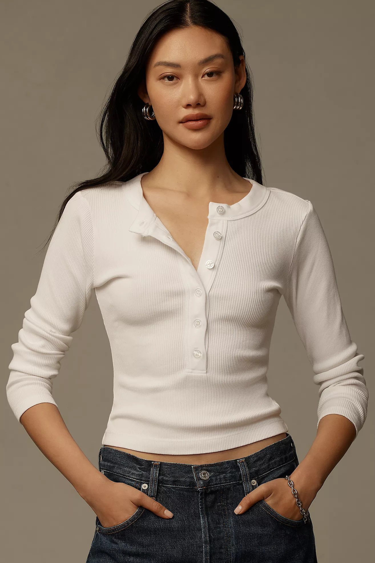 Citizens of Humanity Varra Henley Top | Anthropologie (US)