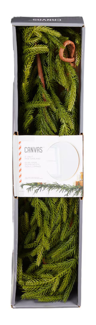 CANVAS Pine Unlit Garland, 6-ft | Canadian Tire