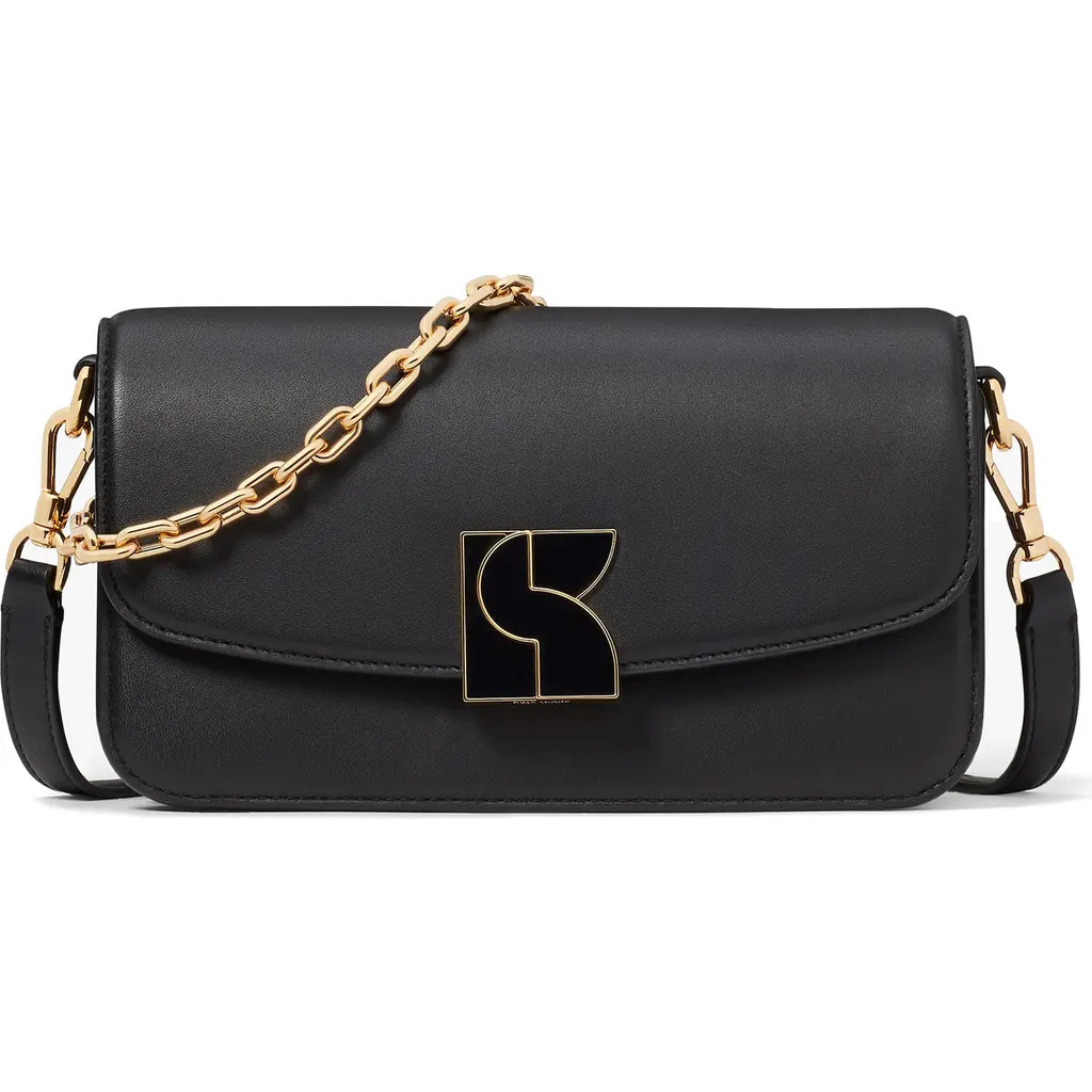 Kate Spade New York small dakota smooth leather crossbody bag in Black at Nordstrom | Nordstrom