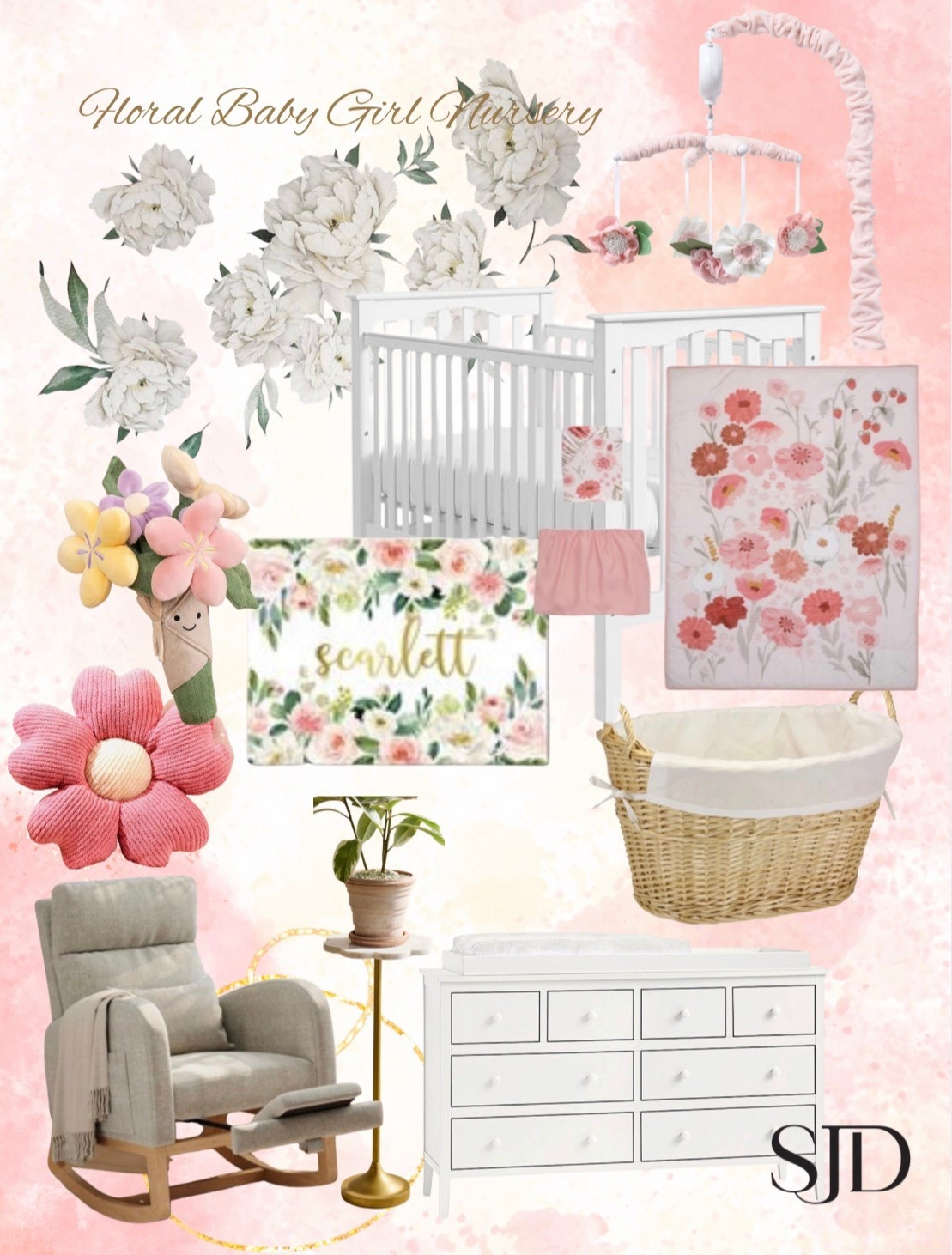Let her room bloom 🌸✨
This floral baby girl nursery board brings together soft pastel petals, watercolor blooms, and botanical details that feel timeless and sweet. Whether you’re building a baby registry or planning your nursery inspo, save this look for all the flower-filled dreams 🌺 #floralbabynursery #babygirlnursery #nurseryinspo

#LTKHome #LTKBaby #LTKmomlife