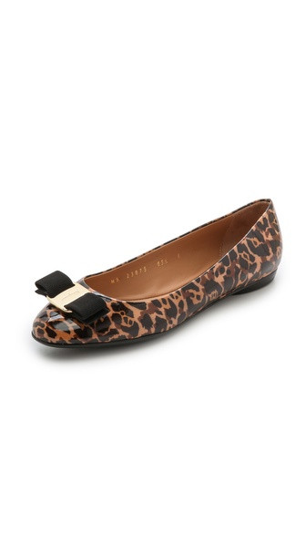 Salvatore Ferragamo Varina Wild Flats - Cacao/Cannella | Shopbop
