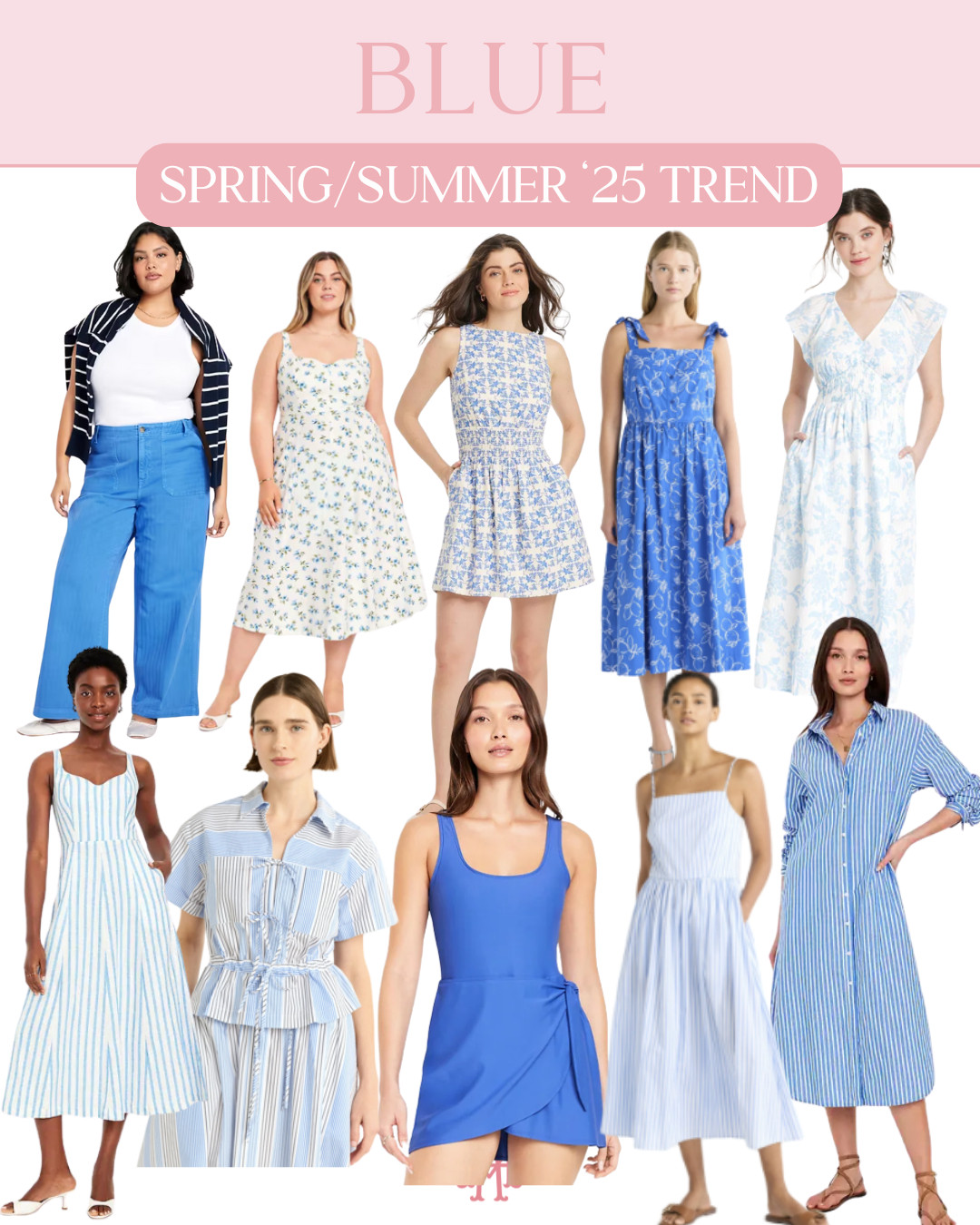 🌸 Spring & Summer Fashion Trends 2025 ✨TREND: BLUE 

Ready to refresh your wardrobe with this season’s must-have styles? I just shared a brand new YouTube video breaking down the top wearable fashion trends for Spring & Summer 2025 — featuring affordable finds from Walmart, Target, Old Navy and more!💛 Whether you’re dressing for everyday errands, work, vacation, or special occasions — this video has you covered with classic, fun, and flattering styles you’ll actually wear for Spring Summer 2025. 🎥 shop everything linked here on LTK! #LTKSpring #LTKSummer #SpringFashion2025 #SummerStyle2025 #MomStyle #AffordableFashion #LTKTrends #WearableTrends #MidsizeFashion #WalmartFashion #TargetStyle #OldNavyStyle #EverydayStyle #VacationOutfits #CapsuleWardrobe #PreppyStyle #ClassicStyle #ChicAndCasual 

 #LTKFindsUnder50 #LTKFindsUnder100 #LTKStyleTip