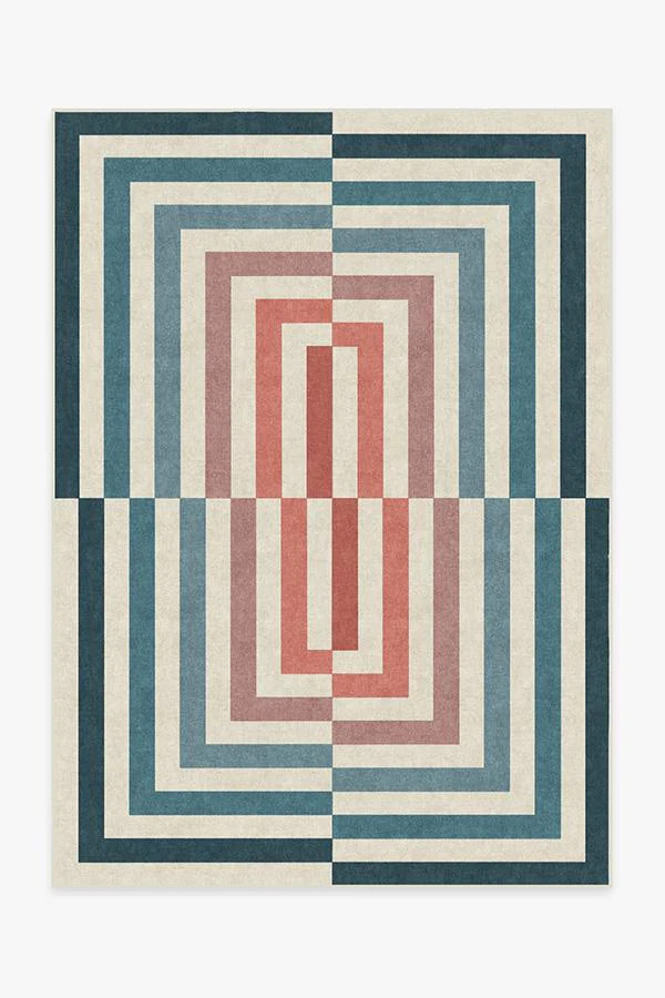 Jonathan Adler Op Art Teal Rug | Ruggable