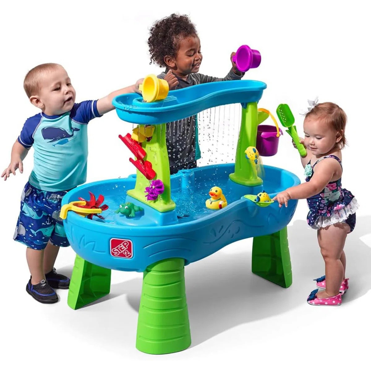 Step2 Rain Showers Splash Pond Toddler Outdoor Water Table | Wayfair North America