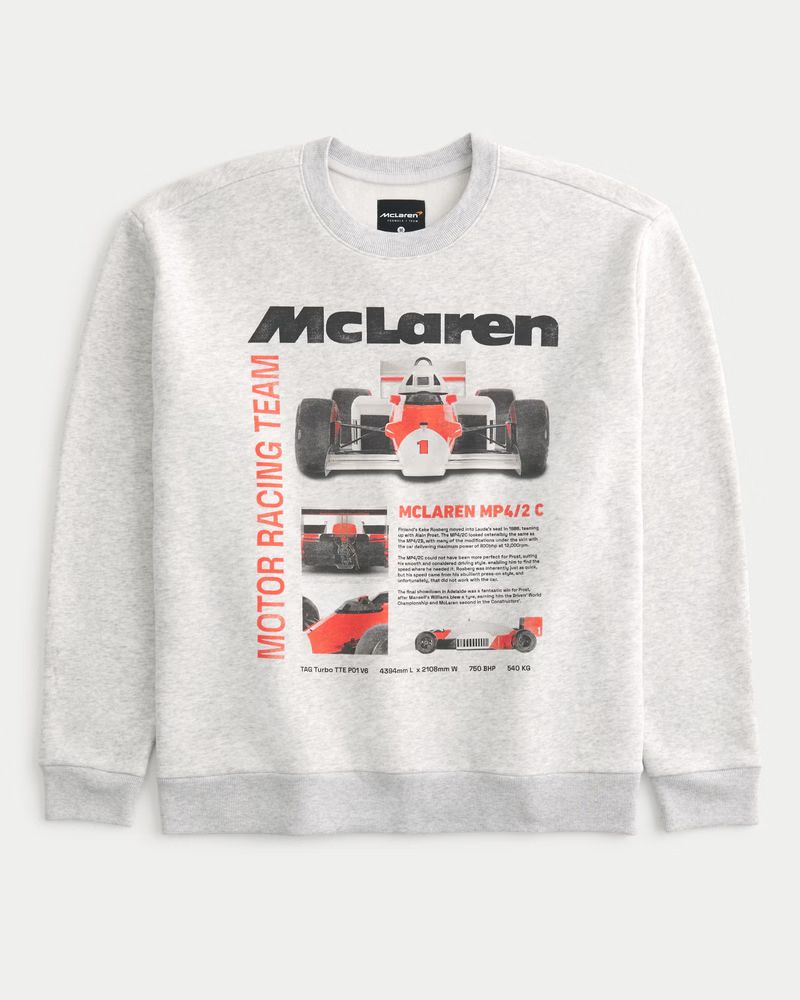 Relaxed McLaren Graphic Crew Sweatshirt | Hollister (UK)