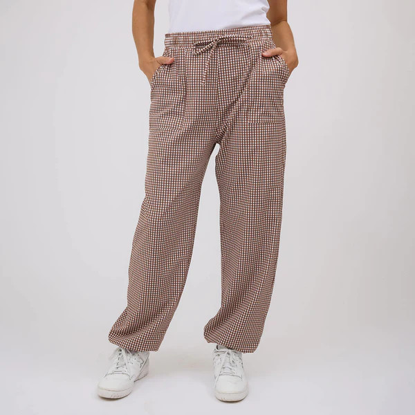 Society Joggers, Toffee Gingham | Albion Fit