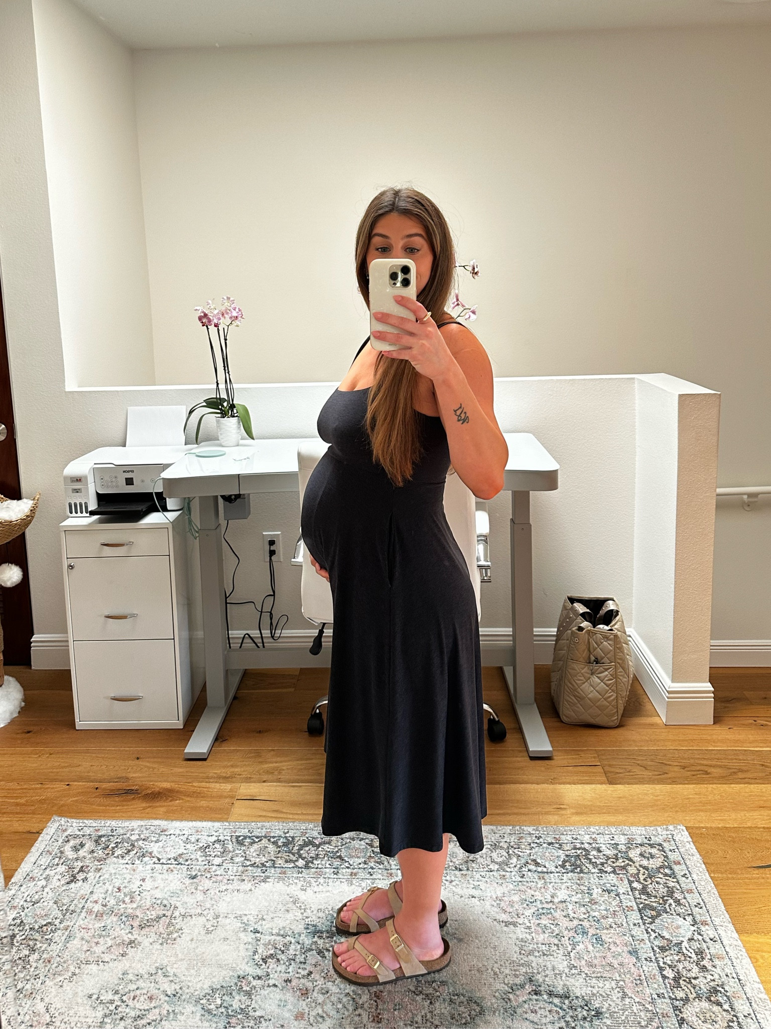 The most comfy throw on dress!! I have multiple colors in this! Wearing size S but XS would probably hold the girls in better. Very bump friendly too! 

#LTKbump #LTKActive